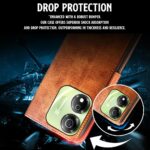 Shock Proof Flip Cover Back Case for Itel P55 5G | Magnetic Wallet Leather Case with Stand - Image 8