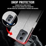 Shock Proof Flip Cover Back Case for Motorola Moto G34 5G | Magnetic Wallet Leather Case with Stand - Image 8