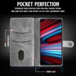 Shock Proof Flip Cover Back Case for Redmi Note 11T 5G | Magnetic Wallet Leather Case with Stand - Image 6