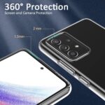 Crystal Clear Transparent Back Cover Case for Samsung Galaxy A53 5G (TPU + Poly Carbonate | Slim Soft Slilicone Case) - Transparent - Image 4