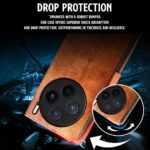 Shock Proof Flip Cover Back Case for Vivo X200 5G | Magnetic Wallet Leather Case with Stand - Image 8