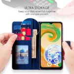 Shock Proof Flip Cover Back Case for Samsung Galaxy A04S | Magnetic Wallet Leather Case with Stand - Image 3
