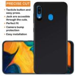 kelpuj Ultra Slim Flexible Shockproof with Camera Protective Bump Edge to Edge 360 Degree Protection Slim Matte Soft Back Case Cover for Samsung Galaxy A20/A30/M10s (Pitch Black) - Image 4