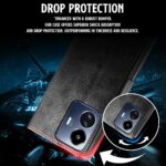 Shock Proof Flip Cover Back Case for Iqoo Z6 Lite 5G | Magnetic Wallet Leather Case with Stand - Image 5