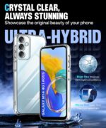 Ultra-Hybrid Clear Back Case Cover Designed for Samsung Galaxy A05S 5G | Galaxy M14 4G | Sleek Hard Back | Cushion Edge Technology Shockproof Drop & Camera Protection Bump Transparent - Image 4