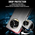 Shock Proof Flip Cover Back Case for Realme 13 Pro 5G | Magnetic Wallet Leather Case with Stand - Image 5