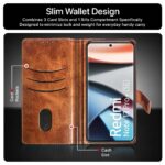 Shock Proof Flip Cover Back Case for Xiaomi Mi Redmi Note 13 Pro Plus 5G | Magnetic Wallet Leather Case with Stand - Image 6
