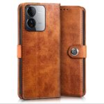 Shock Proof Flip Cover Back Case for Iqoo Z9 5G | Magnetic Wallet Leather Case with Stand - Image 4