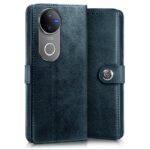 Shock Proof Flip Cover Back Case for Iqoo Z10R 5G | Magnetic Wallet Leather Case with Stand - Image 2