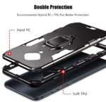 Shock Proof Back Case Mobile Cover for Vivo S1 Pro (Armor | Hybrid PC + TPU | Full Protection with Ring Holder Kickstand | Carbon Black) - Image 5