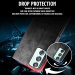 Shock Proof Flip Cover Back Case for Samsung Galaxy A55 5G | Magnetic Wallet Leather Case with Stand - Image 5