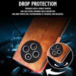 Shock Proof Flip Cover Back Case for Redmi A4 5G | Magnetic Wallet Leather Case with Stand - Image 8