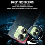 Shock Proof Flip Cover Back Case for Itel P55 5G | Magnetic Wallet Leather Case with Stand - Image 5