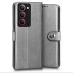 Shock Proof Flip Cover Back Case for Realme 14X 5G | Magnetic Wallet Leather Case with Stand - Image 3