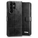 Shock Proof Flip Cover Back Case for Samsung Galaxy S22 Ultra | Magnetic Wallet Leather Case with Stand - Image 2