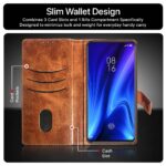 Shock Proof Flip Cover Back Case for Xiaomi Mi Redmi K20 | Magnetic Wallet Leather Case with Stand - Image 3