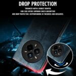 Shock Proof Flip Cover Back Case for Realme 14 Pro Plus 5G | Magnetic Wallet Leather Case with Stand - Image 6