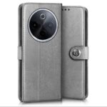 Shock Proof Flip Cover Back Case for Iqoo Z10 5G | Magnetic Wallet Leather Case with Stand - Image 2