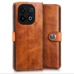 Shock Proof Flip Cover Back Case for Iqoo 13 5G | Magnetic Wallet Leather Case with Stand - Image 3