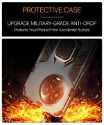 Shock Proof Back Case Mobile Cover for Realme Narzo 60X 5G | 11 5G | 11X 5G | C67 5G | Back Cover Case (Tough Armor | Hybrid PC + TPU | Ring Holder & in-Built Kickstand | Blue) - Image 6