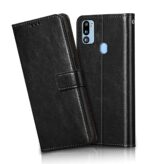 Shock Proof Flip Cover Back Case for Samsung Galaxy M21 / M30S / M21 2021 Edition | Magnetic Wallet Leather Case with Stand - Image 4
