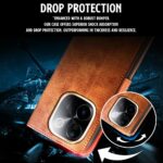 Shock Proof Flip Cover Back Case for Iqoo Z9S Pro 5G | Magnetic Wallet Leather Case with Stand - Image 8