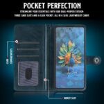 Shock Proof Flip Cover Back Case for Hmd Crest Max 5G | Magnetic Wallet Leather Case with Stand - Image 4