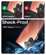Shock Proof Clear Protective Back Case for Samsung Galaxy M36 5G | Samsung Galaxy F36 5G- AirEDGE Technology | 360 Degree Camera Protection | Transparent Hybrid Mobile Cover - Black - Image 4