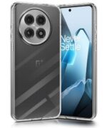 Transparent Back Cover Case for 1+ OnePlus 13R 5G | Raised Bumps for Full Device & Camera Protection Shockproof TPU Silicone Back Case Mobile Cover Transparent - Image 3