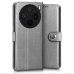 Shock Proof Flip Cover Back Case for Vivo X200 5G | Magnetic Wallet Leather Case with Stand - Image 4