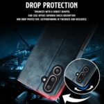 Shock Proof Flip Cover Back Case for Samsung Galaxy M36 5G | Magnetic Wallet Leather Case with Stand - Image 6