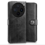 Shock Proof Flip Cover Back Case for Vivo X200 5G | Magnetic Wallet Leather Case with Stand - Image 3