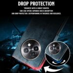 Shock Proof Flip Cover Back Case for Realme 13 Plus 5G | Magnetic Wallet Leather Case with Stand - Image 8