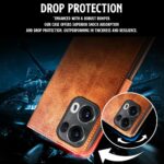 Shock Proof Flip Cover Back Case for Oppo Reno 13 Pro 5G | Magnetic Wallet Leather Case with Stand - Image 5