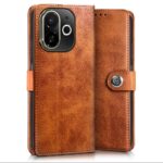 Shock Proof Flip Cover Back Case for Tecno Pop 9 5G | Magnetic Wallet Leather Case with Stand - Image 3