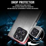 Shock Proof Flip Cover Back Case for Motorola Moto Edge 60 Pro 5G | Magnetic Wallet Leather Case with Stand - Image 4