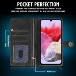 Shock Proof Flip Cover Back Case for Samsung Galaxy M34 5G | Magnetic Wallet Leather Case with Stand - Image 6