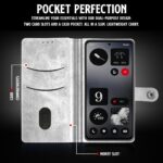 Shock Proof Flip Cover Back Case for Nothing Cmf Phone 1 | Magnetic Wallet Leather Case with Stand - Image 4