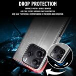 Shock Proof Flip Cover Back Case for Redmi Note 14 Se 5G | Magnetic Wallet Leather Case with Stand - Image 8