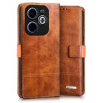 Shock Proof Flip Cover Back Case for Infinix Hot 40I | Magnetic Wallet Leather Case with Stand - Image 2