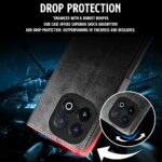 Shock Proof Flip Cover Back Case for Iqoo 13 5G | Magnetic Wallet Leather Case with Stand - Image 8