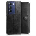 Shock Proof Flip Cover Back Case for Vivo Y200E 5G | Magnetic Wallet Leather Case with Stand - Image 3