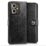 Shock Proof Flip Cover Back Case for Hmd Crest 5G | Magnetic Wallet Leather Case with Stand - Image 3
