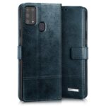 Shock Proof Flip Cover Back Case for Samsung Galaxy M31 Prime | Magnetic Wallet Leather Case with Stand - Image 2