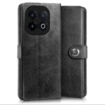 Shock Proof Flip Cover Back Case for Iqoo 13 5G | Magnetic Wallet Leather Case with Stand - Image 4