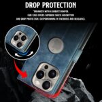 Shock Proof Flip Cover Back Case for Iphone 15 Pro | Magnetic Wallet Leather Case with Stand - Image 5