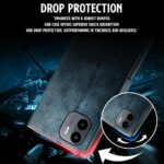 Shock Proof Flip Cover Back Case for Redmi A1 | Magnetic Wallet Leather Case with Stand - Image 8