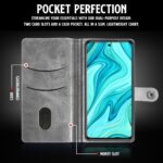 Shock Proof Flip Cover Back Case for Redmi Note 10 Lite | Magnetic Wallet Leather Case with Stand - Image 3