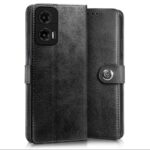 Shock Proof Flip Cover Back Case for Motorola Moto G35 5G | Magnetic Wallet Leather Case with Stand - Image 4