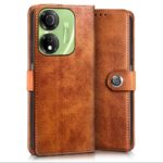 Shock Proof Flip Cover Back Case for Itel P55 5G | Magnetic Wallet Leather Case with Stand - Image 4